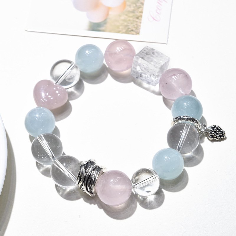 Natural Multi-Color Crystal Bracelet