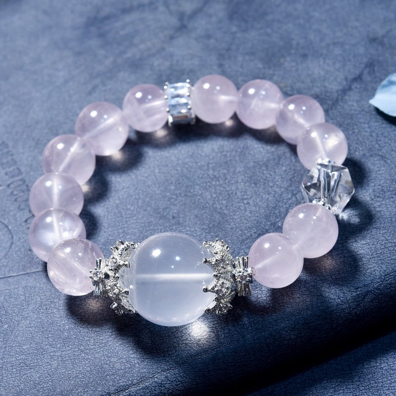 Natural Rose Quartz Bracelet for Attracting Love