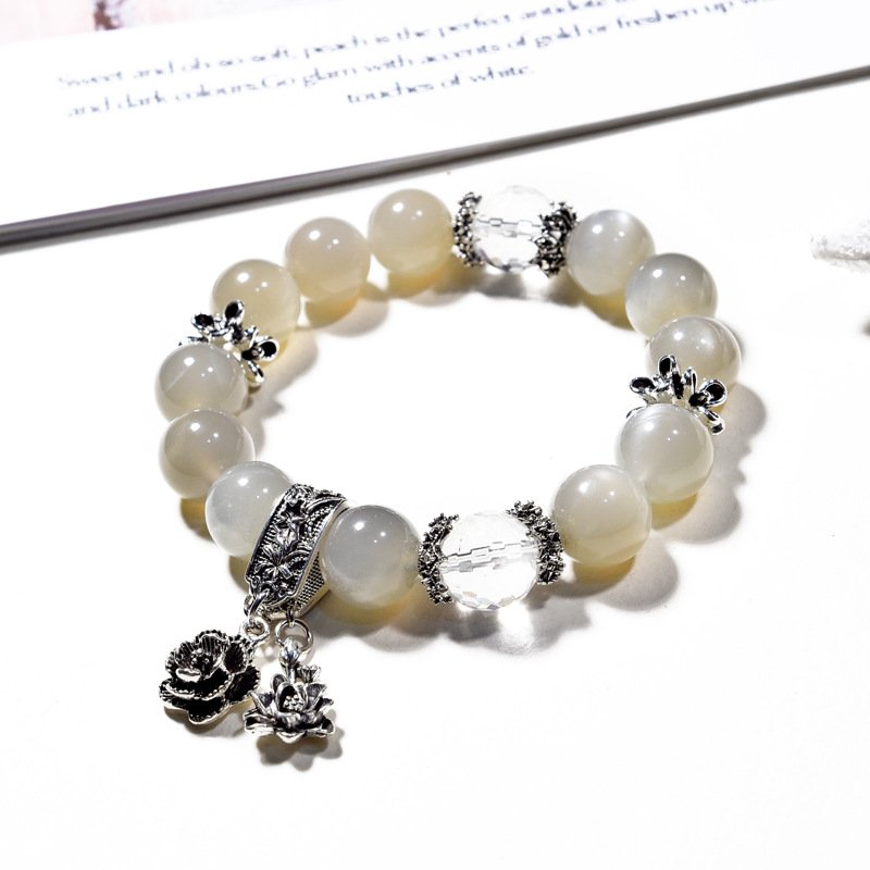 Gray Moonstone Bracelet