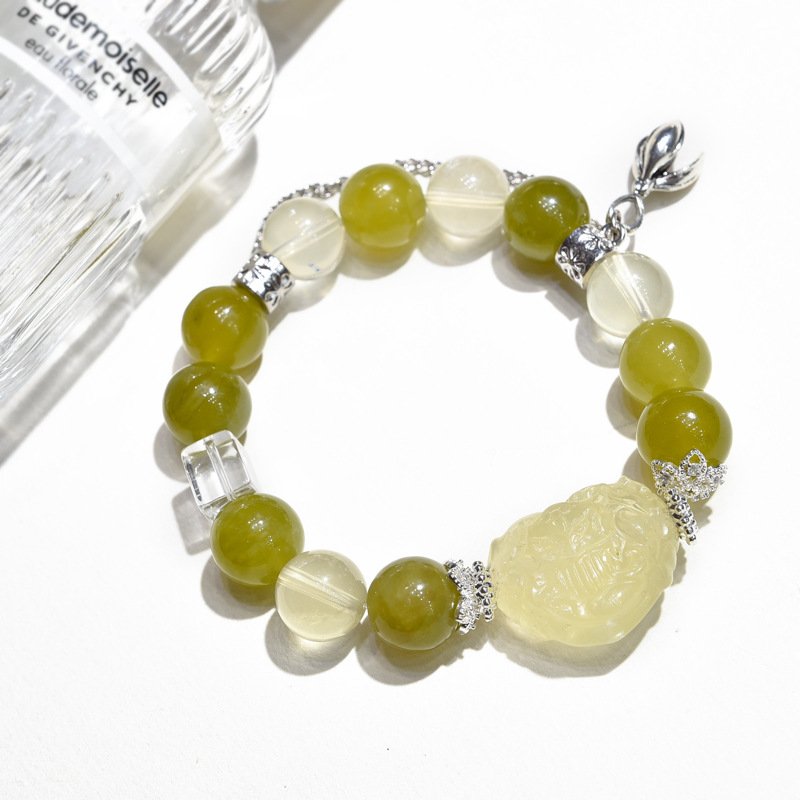 Natural Xiu Jade Fox Bracelet