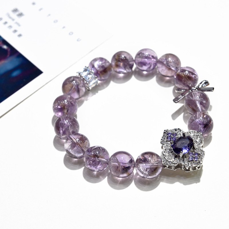 Natural Purple Aese Bracelet – Simple Design