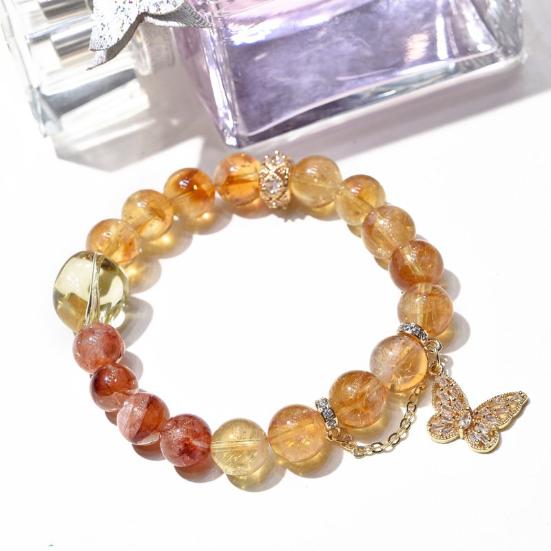 Butterfly Yellow Aese Crystal Bracelet