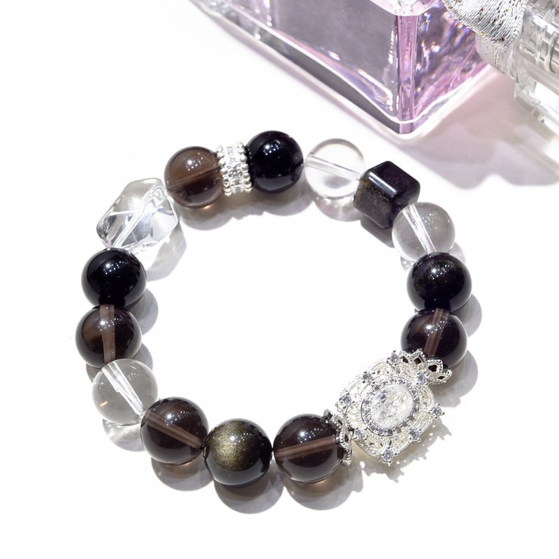 Original Natural Black Obsidian Bracelet