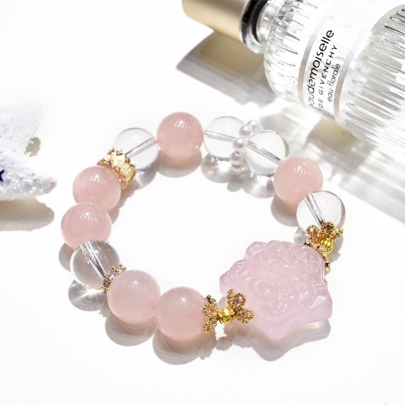 Original Natural Rose Quartz Bracelet