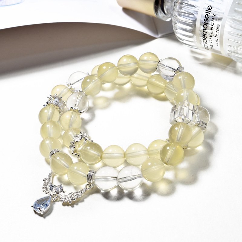 Natural Yellow Quartz Multi-Wrap Bracelet