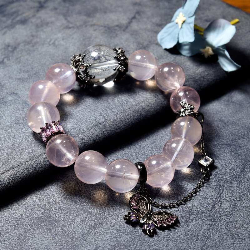 Starry Rose Quartz Bracelet