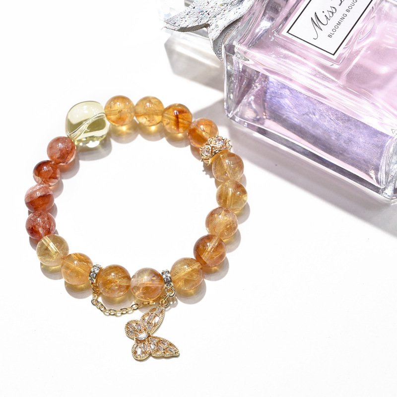 Butterfly Yellow Aese Crystal Bracelet