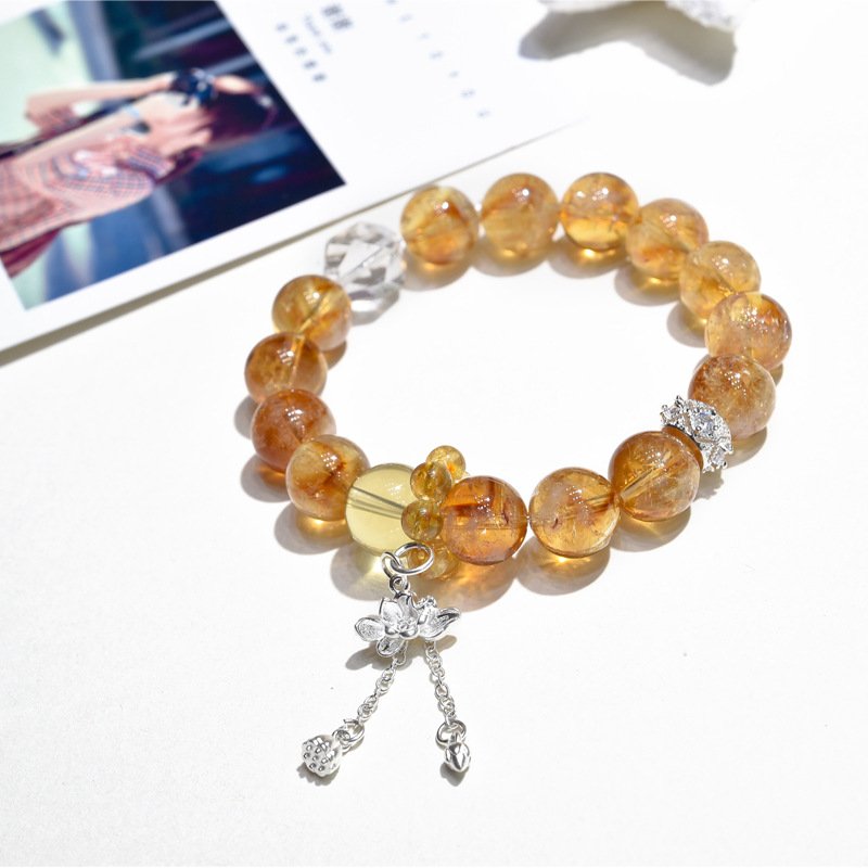 Minimalist Yellow Asey Crystal Bracelet