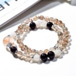 Natural Black Gold Super Seven Crystal Multi-Layer Bracelet