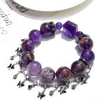 Natural Purple Phantom Quartz Bracelet