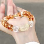 Natural Yellow Asai Crystal Bracelet