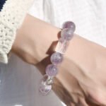 Natural Purple Rabbit Hair Amethyst Bracelet – Lavender Amethyst