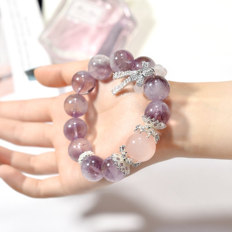 Original Natural Purple Rabbit Hair Bracelet