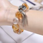 Natural Yellow Ase Yellow Tower Crystal Bracelet