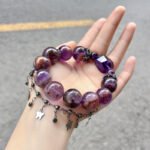 Natural Purple Phantom Quartz Bracelet