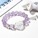 Natural Lavender Amethyst Fox Bracelet – New Oriental Style