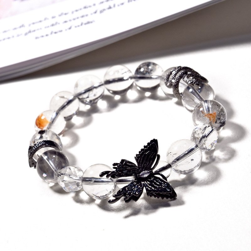 Crystal Flash Diamond Bracelet – Snake & Butterfly Alloy Design