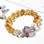 Natural Yellow Azeztulite Crystal Bracelet