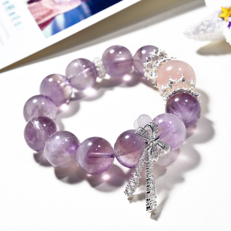 Original Natural Purple Rabbit Hair Bracelet