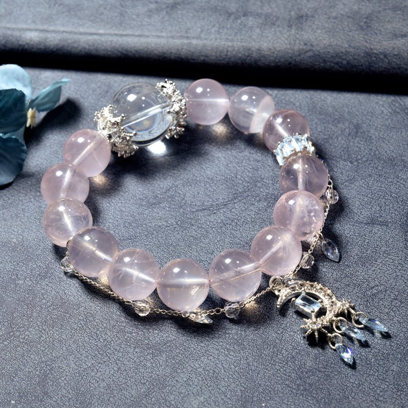 Starry Rose Quartz Bracelet