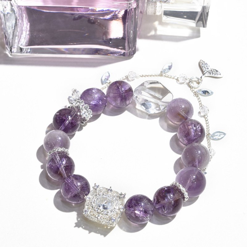 Natural Purple Asai Crystal Bracelet