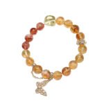 Butterfly Yellow Aese Crystal Bracelet