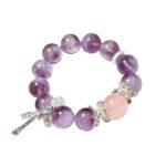 Original Natural Purple Rabbit Hair Bracelet