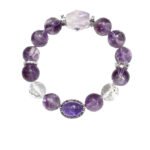 Natural Purple Asai Crystal Bracelet