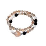 Natural Black Gold Super Seven Crystal Multi-Layer Bracelet