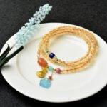 Golden Hair Quartz Triple Wrap Bracelet