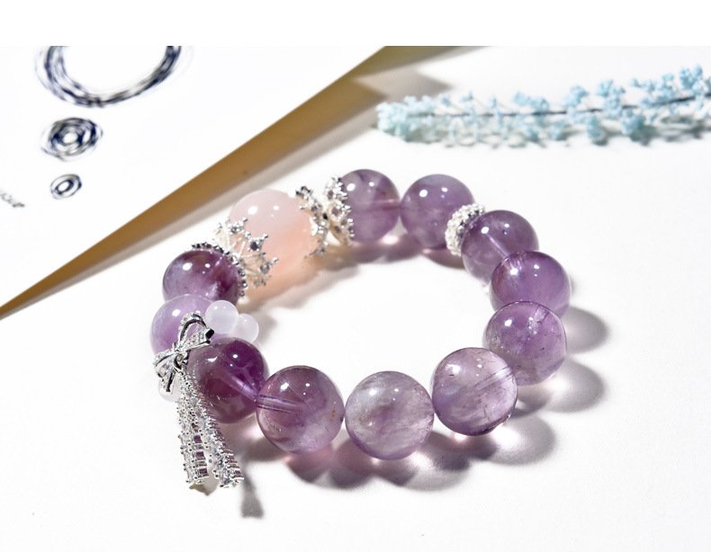 Original Natural Purple Rabbit Hair Bracelet