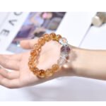 Natural Yellow Azeztulite Crystal Bracelet