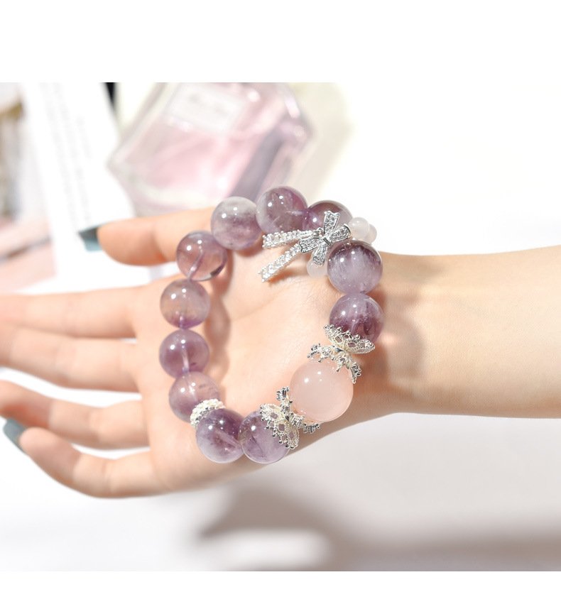 Original Natural Purple Rabbit Hair Bracelet