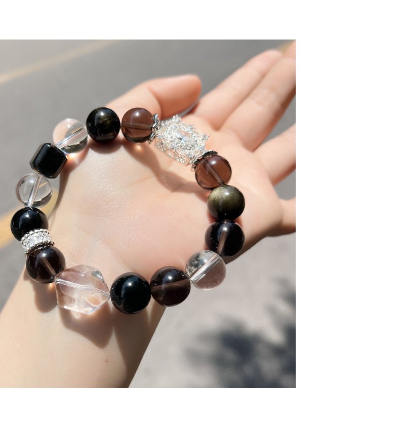 Original Natural Black Obsidian Bracelet