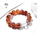 Fresh Natural Red Quartz Flower Bracelet