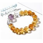 Natural Yellow Azeztulite Crystal Bracelet