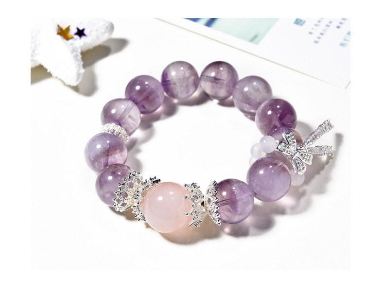 Original Natural Purple Rabbit Hair Bracelet