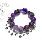 Natural Purple Phantom Quartz Bracelet