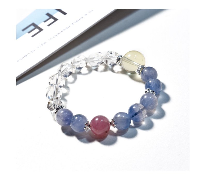 Natural Fluorite Bead Bracelet