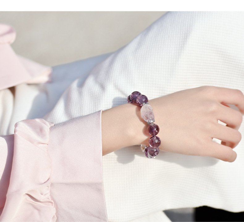 Natural Purple Asai Crystal Bracelet