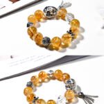 Natural Yellow Ase Yellow Tower Crystal Bracelet