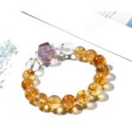 Natural Yellow Azeztulite Crystal Bracelet