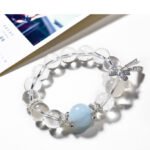 Original Design White Crystal Bracelet with Bow